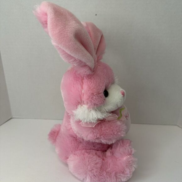 Chrisha Creations, 9" Pink Bunny Rabbit Plush "Happy Easter" 2009 CLEAN - Picture 4 of 12